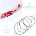 thumbnail image 4 of 4pcs Embroidery Hoops Bamboo Circle Cross Stitch Hoop Dreamcatcher Rings for Art Craft Sewing 5cm, 4 of 8