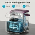 thumbnail image 2 of WAA Ice Makers Countertop,Portable Electric Ice Cube Maker Machine with Self-Cleaning Function,9 Pellet Ice Ready in 6 Mins,26lbs/24Hrs with Ice Scoop Basket for Home Bar Camping RV, 2 of 8