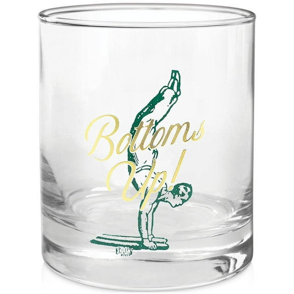 Designworks Ink On the Rocks Glass, Clear