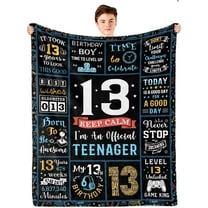 13 Year Old Boy Gifts, 13th Birthday Gifts for Boys Blanket, Coolest Gifts for 13 Year Old Boy, 13 Year Old Boy Birthday Gift Ideas, Birthday Gifts for 13 Year Old Boys Throw Blanket 60x50in