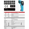 thumbnail image 5 of GM550 industrial thermometer high-precision emissivity adjustable infrared thermometer majority measurement, 5 of 5