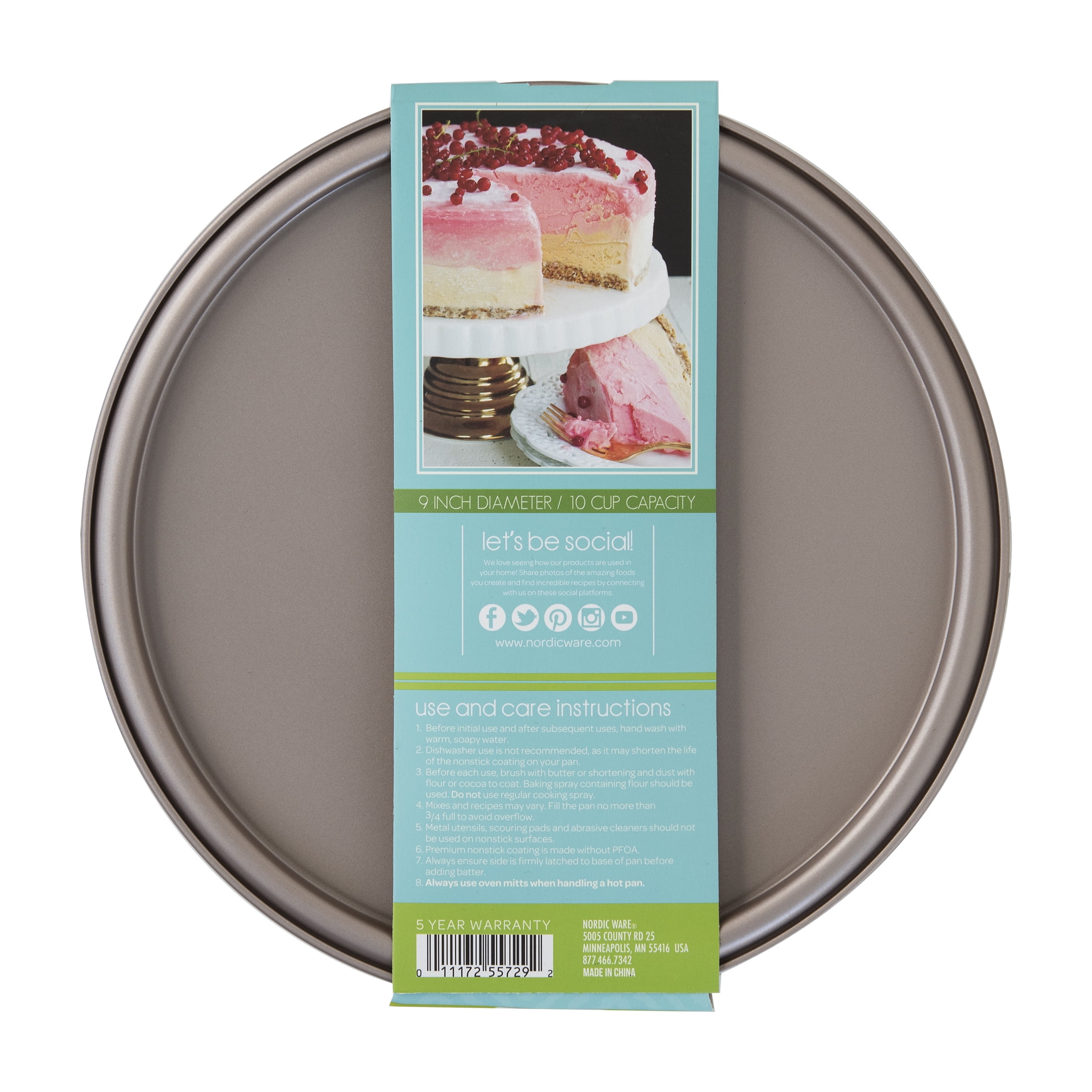 RopeSoapNDope. Nordic Ware 9 In. Springform Cake Pan