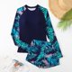 thumbnail image 1 of WILLBEST Traje de Baño de Dos Piezas con control de Abdomen para Mujer, Traje de Baño de Manga Larga con Protección Solar Upf 50+, Camiseta de Baño con Parte Inferior Tipo Bóxer, 1 of 6