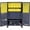 Yellow, variant on Durham JCBDLP694RDR-95 14 Gauge Flush Style 12 Door Shelves Lockable Cabinet with 69 Yellow Hook on Bins & Adjustable Shelf & 4 Drawers, Gray - 48 in.