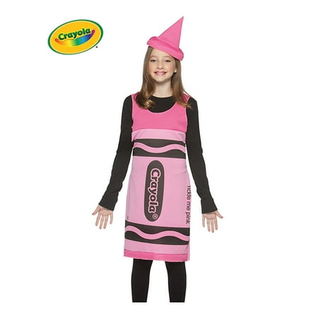 Tickle Me Pink Crayola Crayon Tank Dress Costume