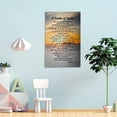 thumbnail image 4 of Psalm 23 Wall Art A Psalm of David Framed Poster For Wall Art Decor Bathroom Canvas Art Pictures Prints Framed,20x30inch(50x75cm), 4 of 16