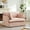 Pink, variant on Harper & Bright Designs Oversized Chenille Single Sofa Chair, Accent Chair with Wide and Deep Seat, Upholstered Comfy Armchair with Dual-Port Charging for Living Room, Pink
