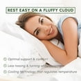 thumbnail image 4 of 2-PACK Hotel Quality Bed Pillows, Diamond Stiched Supportive Pillows for Stomach, Side or Back Sleepers - Quilted Goose-Down Alternative Medium Firm Density, King, White, 4 of 5