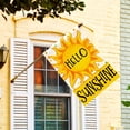 thumbnail image 2 of Summer House Flag 28x40 Inch Double Sided Outside, Hello Sunshine Seasonal Yard Outdoor Flag, 2 of 6