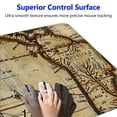 thumbnail image 3 of nygtbtfer Wanderer Office Desktop Decorative Mouse Pad Old Map Medieval Flag Sailboat Landmark Antarctic Territory Non Slip Gaming Mousepad  31.5x11.8 in, 3 of 6