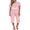Bear Good Night Pink, variant on Ekouaer Women's Capri Lounge Sets 2 Piece Short Sleeve Pants Loungewear Outfits