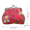 thumbnail image 2 of Coin Pouch Cartoon Cute Owl Creative Coin Wallet Change Purse Holder Coin Bag, 2 of 10