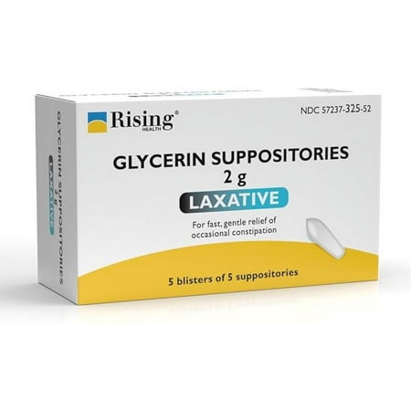 GLYCERIN SUPPOSITORIES 2G 25CT: Fast-Acting Laxative – Gentle Constipation Relief