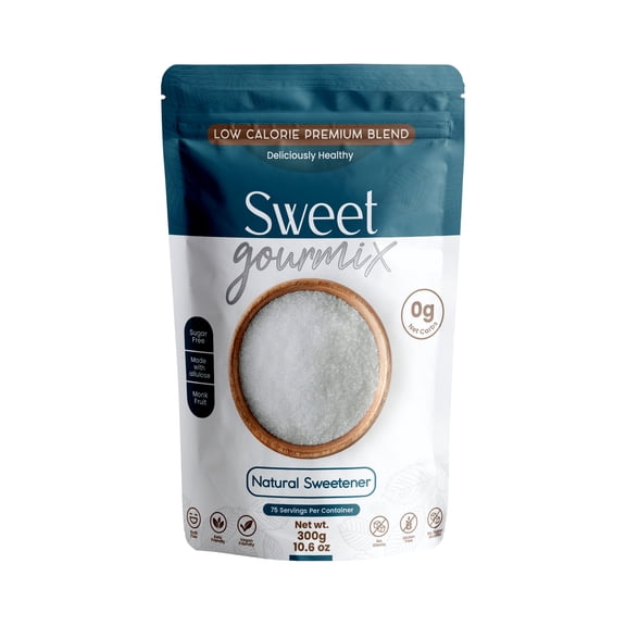Sweet Gourmix Natural Sweetener; Premium Blend; 1:1 sugar substitute; 0g net carbs; 10.6 oz - 300 g