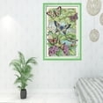 thumbnail image 4 of 11CT 14CT Counted Dimensions Cross Stitch Printed Butterfly Flowers Pattern 40 x 60cm 11CT Stamped, 4 of 7