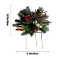 thumbnail image 3 of Outdoor Christmas Decorations Outdoor Christmas Ornaments with Ground Insertion Luminous Christmas Ornaments, Artificial Christmas Tree with Warm White Led Lights for Patio and Garden Decoration, 3 of 6
