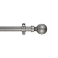thumbnail image 1 of Tailor & Taylor 1 inch Curtain Rod with Sphere Finials, Metal Telescopic Drapery Hardware Set with Adjustable Windows Rod with Y Style Bracket and Cup Finial (72"-144", Silver), 1 of 2