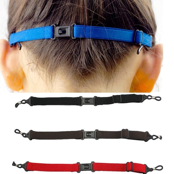 D-GROEE 4Pcs Adjustable Elastic Sport Strap Eyeglasses Anti-slip Fixing Glasses Strap Holder