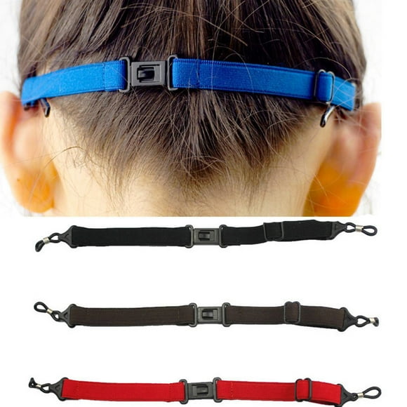 GJX 4Pcs Adjustable Elastic Sport Strap Eyeglasses Anti-slip Fixing Glasses Strap Holder