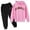 Pink, variant on RTKFRFLM Boys Blue Letter Hoodie Black Jogger Set Kids Tracksuit Sweatsuit