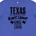 thumbnail image 4 of Inktastic Texas Awesome Since 1845 Youth T-Shirt, 4 of 5
