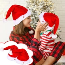 Nilvkv Christmas Hat Christmas Hat with Music Singing Dancing Swinging Hat 2pc, Christmas Decorations, CHRlSTMAS-GlFTs, Christmas Ornaments