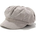 thumbnail image 4 of CoCopeaunts Newsboy Cap Corduroy Octagonal Hats Retro Solid Color Beret Winter Autumn Newsboy Hat Vintage Ivy Cap Painter Hat, 4 of 7