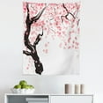thumbnail image 1 of Japanese Tapestry, Dogwood Tree Blossom in Watercolor Painting Effect Spring Season Theme Pinkish Tones, Fabric Wall Hanging Decor for Bedroom Living Room Dorm, 5 Sizes, Black Pink, by Ambesonne, 1 of 1