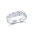 thumbnail image 3 of Solid 14k White Gold His and Hers Round Diamond Cluster Matching Couple Three Rings Bridal Engagement Ring Wedding Bands Set 7/8 Ct. - (L = 8.5, M = 10), 3 of 4