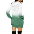 thumbnail image 2 of Chandail en Molleton d'Hiver pour Femmes, Cardigan à Col Rond Chaud, Mode Pull Imprimé Noël, Pull de Noël, Blouse Ample Mi-Longue, 2 of 5