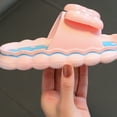 thumbnail image 4 of adviicd Slippers for Girls Kids Cloud Slides Boys Girls Shower Slippers Slip on Slide Sandals Non-slip Summer Beach Pool Shoes (Pink,13), 4 of 9