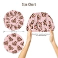 thumbnail image 2 of Abstract Hearts Leopard pink Silk Bonnet for Sleeping Women Men, Adjustable Elastic Satin Bonnet Bonnet for Sleeping, Soft Similar Silk Curly Cuteness Hair Bonnet for Sleeping, 2 of 7