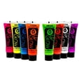 thumbnail image 1 of Juego de 8 tubos de pintura facial y corporal UV Glow Blacklight, 1 of 5