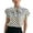 White, variant on Women's Bow Tie Collar Elegant Casual Work Blouse Office Business Formal Shirt