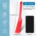 thumbnail image 3 of Silicone Thin Spatula Omelet Spatula Turner Long Crepe Spatula Heat Resistant Cooking Spatula Non Stick Pancake Spatula for Cooking Egg Burgers Pizza Pancake Steak Omelet Crepes (2, Red, Black), 3 of 5