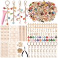 thumbnail image 1 of Kit para hacer llaveros Selizo, 500 unidades, amuletos para manualidades, 1 of 7