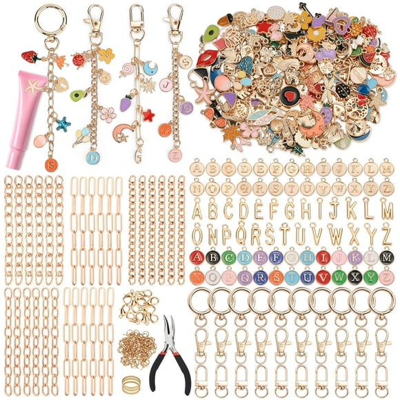 Kit para hacer llaveros Selizo, 500 unidades, amuletos para manualidades