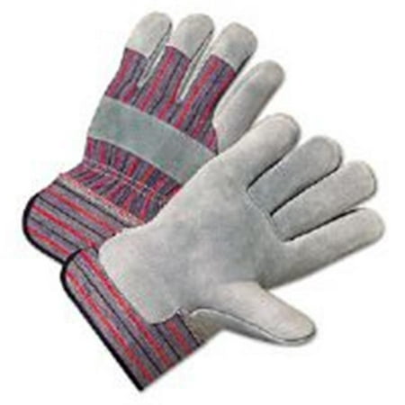 

101-2100 2000 Series Leather Palm Gloves Gray And Red 12 Pairs