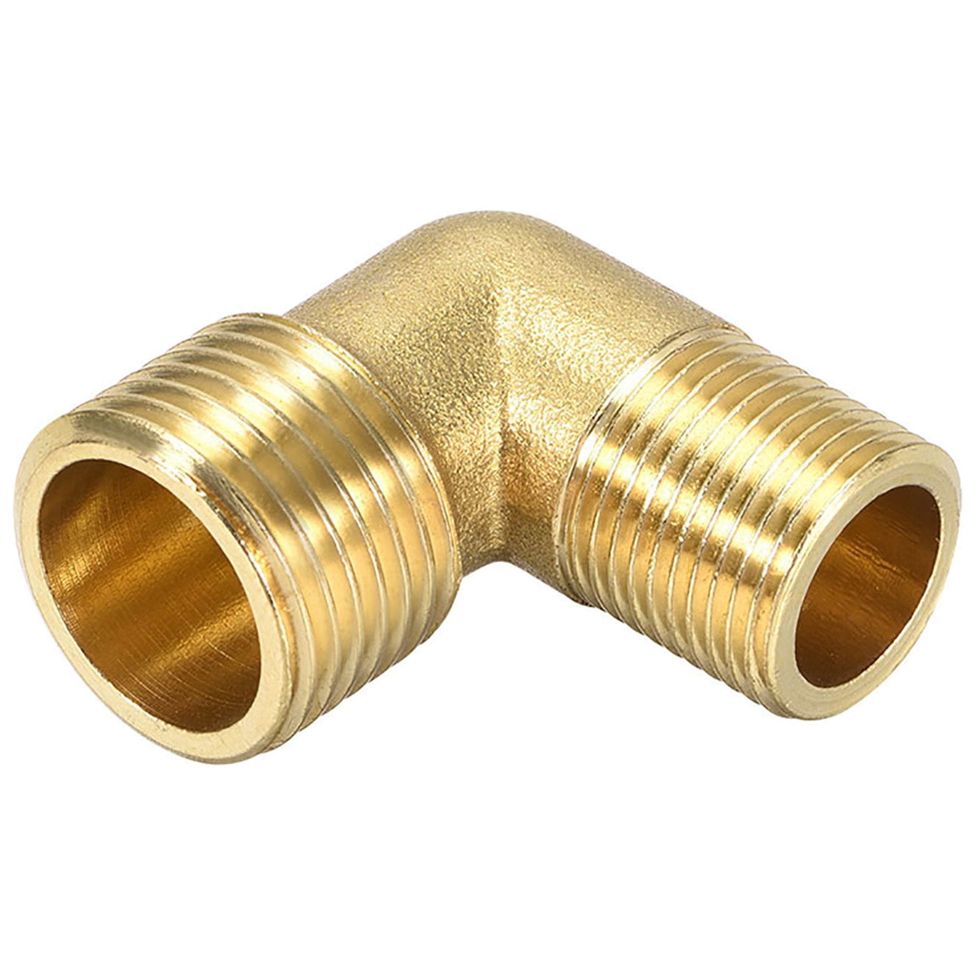 Solid Brass Pipe Fitting 45-Degree Solid Brass Street Elbow – 1/4" NPT Pipe Thread, Made In USA 45 70 Brass - Foto 9