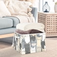 thumbnail image 3 of Yayeee Collapsible Cube Storage Bin with Lid Fabric Closet Decorative Basket with Handles, Blue Cute Cats, 3 of 7