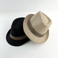 thumbnail image 3 of Sombrero de paja de Jazz para bebé, gorra Simple para niño y niña de 2 a 6 años, estilo europeo y americano, 3 of 5