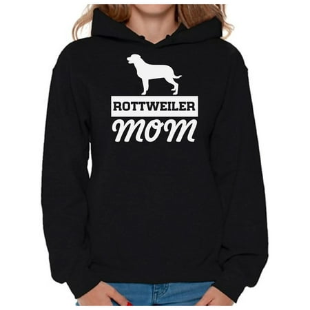Rottweiler Adult Sweatshirt - Awkward Styles Women's Rottweiler Mom Graphic Hoodie Tops Dog Mom Gift Idea