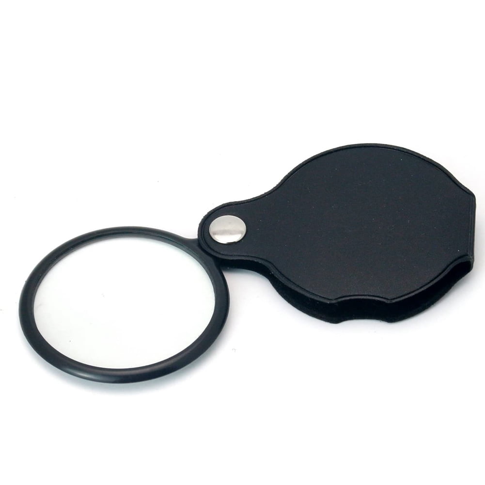 1PC Folding Pocket 5X Magnifier Loupe Magnifying Glass Lens Keychain Loop  1.25