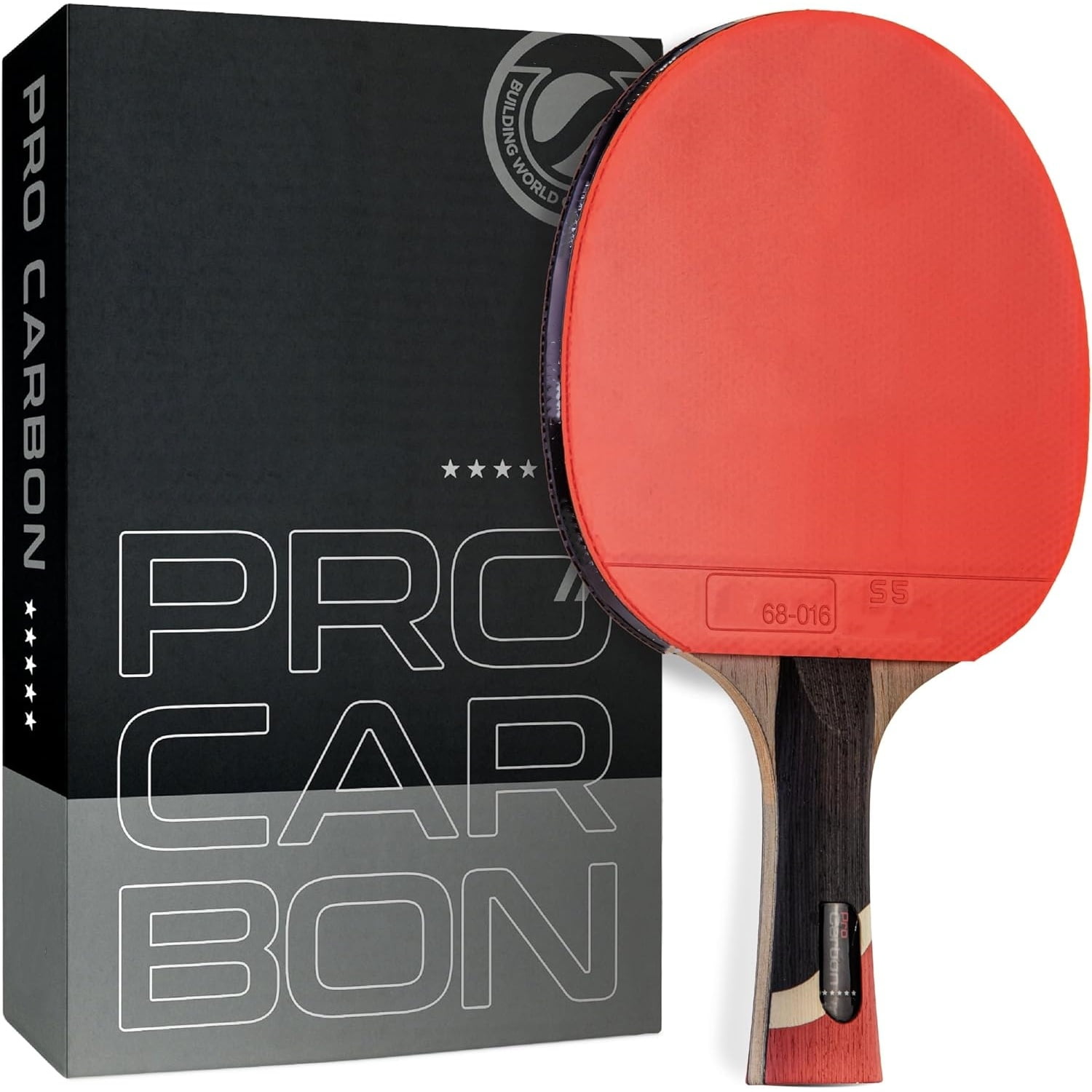 Pro Carbon Performance-Level Table Tennis Racket with Carbon Technology for Tournament Play