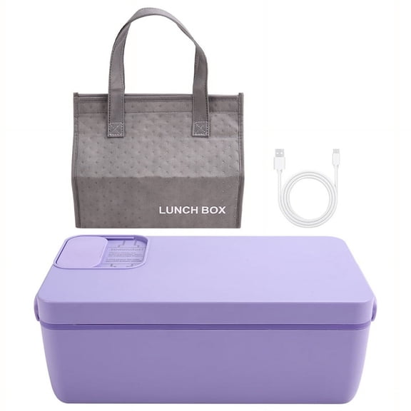 Heated Lunch Box Electric Lunch Box Self Heating Lunch Box Cordless Rechargeable 304 Food-Grade Stainless Steel 1L C