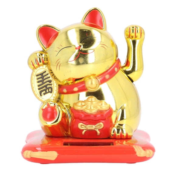 Wealth Welcoming Cat, Exquisite Lucky Waving Cat Attract Wealth  For Home For Cashier Desk