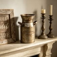 thumbnail image 6 of Vintage Milk Can Vase with Handle – Iron Jug Pitcher for Dried Flowers, Kitchen Shelf, Living Room Farmhouse Decor, 6 of 8