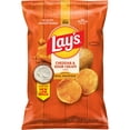thumbnail image 2 of (4 pack) Lay's Potato Chips, Cheddar & Sour Cream, 7.75 oz Bag, 2 of 8