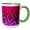 Green/White, variant on 3drose, Pink Neon Squares, 15oz Mug