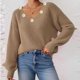 thumbnail image 5 of Neewe Women's Oversized Sweaters 2025 Long Sleeve Fuzzy Knit MXsual Chunky Pullover Sweater Fall Outfits Clothes, 5 of 7